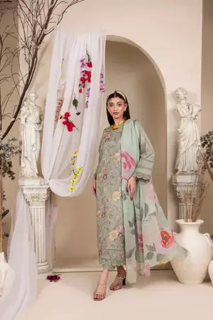 PANACHE - New Arrival: 3pc Lawn Suit
