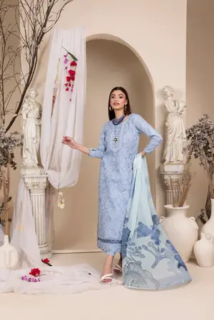 PANACHE - New Arrival: 3pc Lawn Suit