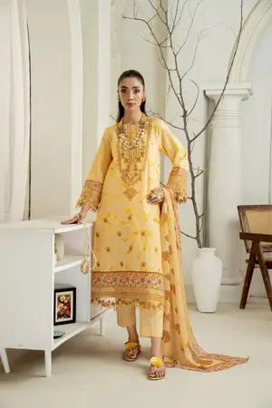 SANAM SAEED - New Arrival: 3pc Lawn