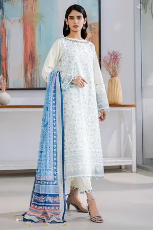 ZELLBURY - New Arrival: 3pc Lawn Suit
