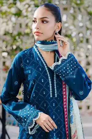 ZELLBURY - New Arrival: 3pc Lawn Suit