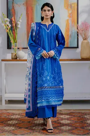 ZELLBURY - New Arrival: 3pc Lawn Suit