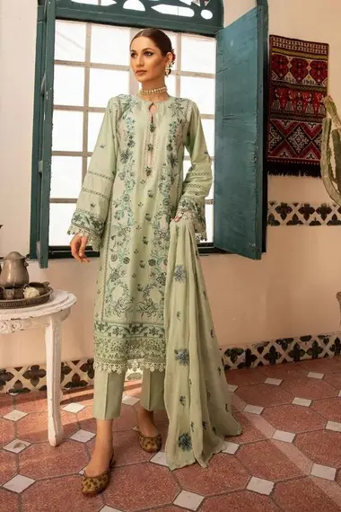 embroidery lawn colltection by khoobsurat, DarkSeaGreen