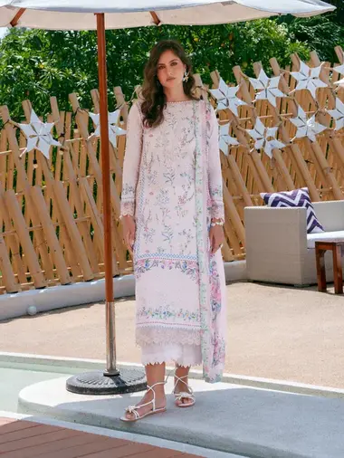 UNSTITCHED EMBROIDERED NIRVANA COLLECTION | LEILA by CINQ, LightPink