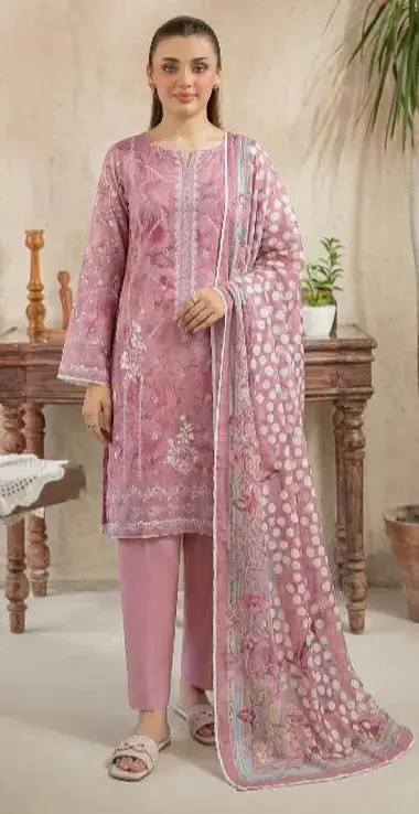 Embroidered Essentials Collection VOL- 618 by HUMDUM, Pink