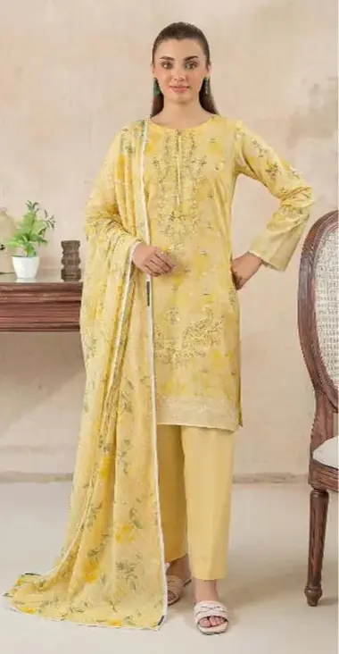 Embroidered Essentials Collection VOL- 618 by HUMDUM, Yellow