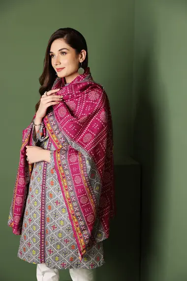 Unstitched Printed Suit | 42206256-1 by NISHAT, DarkGrey