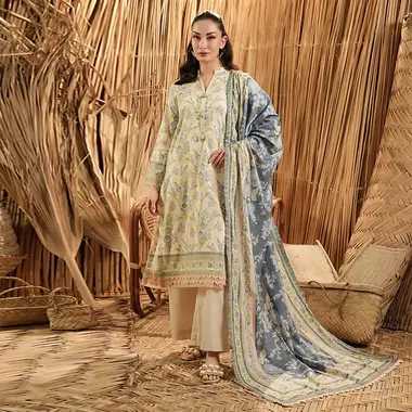 Unstitched printed Linen | SLV5-4 by REGALIA TEXTILE, AntiqueWhite