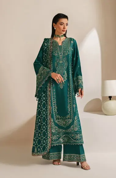 Embroidered Unstitched Formals Collection |  06-SERIYA - XF25NRH by XENIA, Green