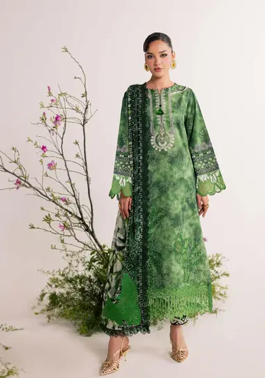 Unstitched Embroidered Daily Delight by Nurèh V-1 | DD - 30 by NUREH, Green