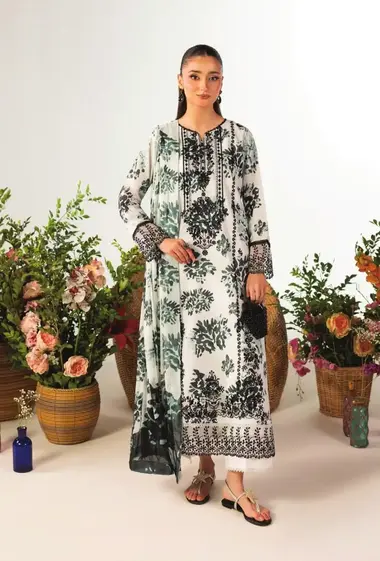 EMBROIDERED LILLY BY CELTS | LC - 01 by CELTS, Black