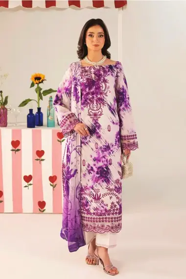 EMBROIDERED LILLY BY CELTS | LC - 10 by CELTS, Purple