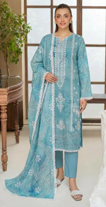 HUMDUM - New Arrival: 3pc Unstitched Lawn Collection